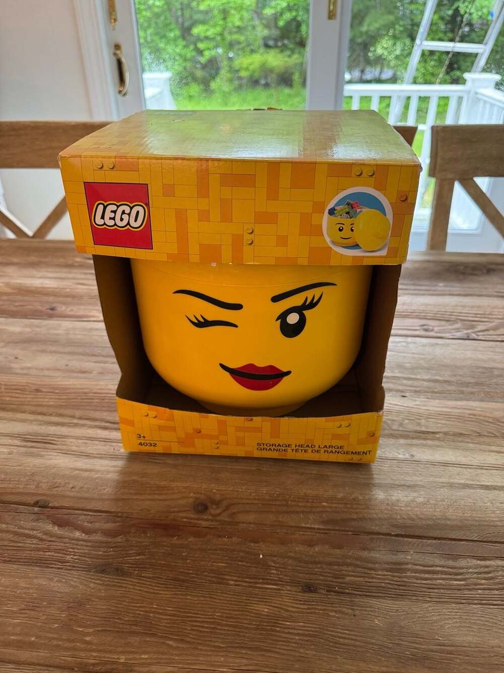 Rare LEGO Storage Head Large Winking Girl 4032